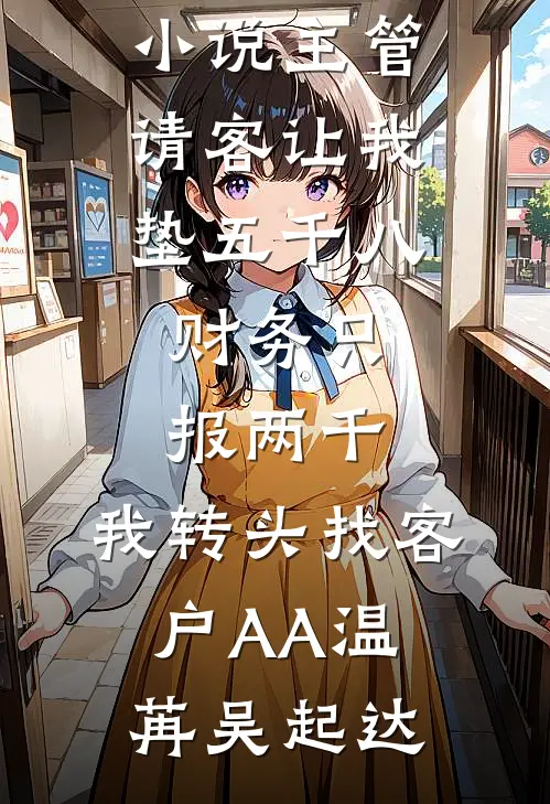 主管请客让我垫五千八，财务只报两千，我转头找客户AA(温苒吴起达)完结热门小说_最新免费小说主管请客让我垫五千八，财务只报两千，我转头找客户AA(温苒吴起达)