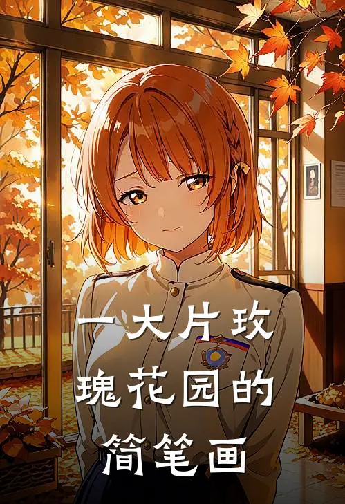 一大片玫瑰花园的简笔画