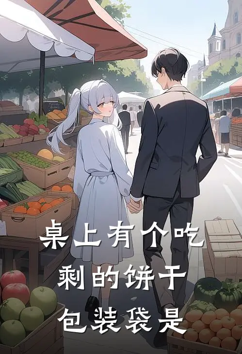桌上有个吃剩的饼干包装袋是